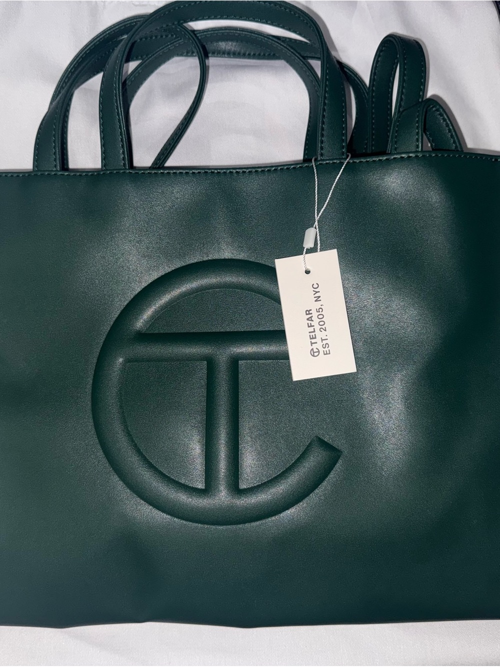 Telfar Dark Green Medium Shopping Tote